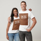 T-Shirt met Brisk Wall Design met Custom Text (Unisex)