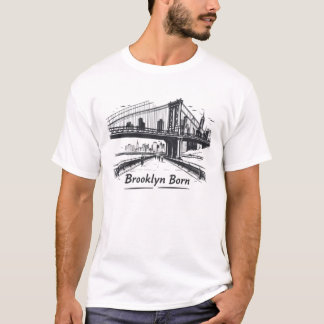 T-shirt met "Brooklyn Born"