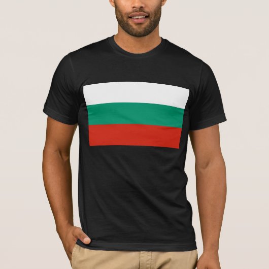 T Shirt met Bulgaarse vlag (Voorkant)