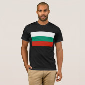T Shirt met Bulgaarse vlag (Voorkant volledig)