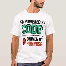T-shirt met Code en Doel