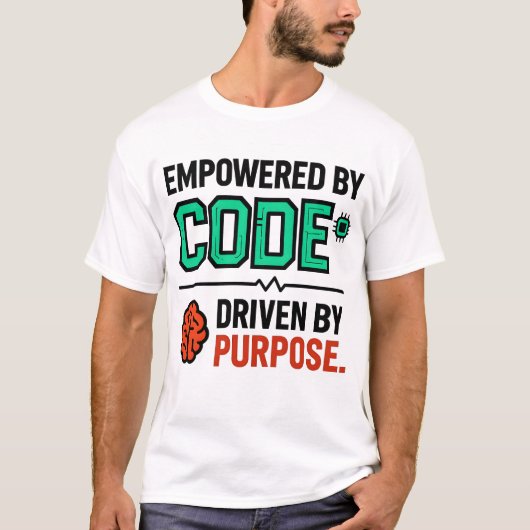 T-shirt met Code en Doel (Voorkant)