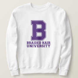 T-shirt met collegelettervlechten en op maat gemaa