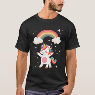 T-shirt met dabende eenhoorn - Grappige dab-dans r