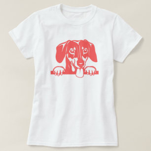 T-shirt met dachshund-liefde