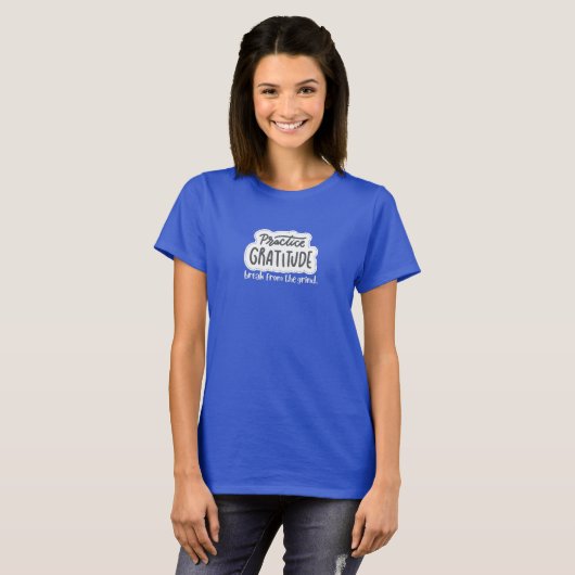 T-shirt met dankbaarheid (Voorkant volledig)