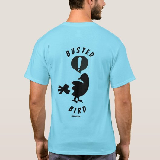 T-shirt met de Busted Bird logo (Achterkant)