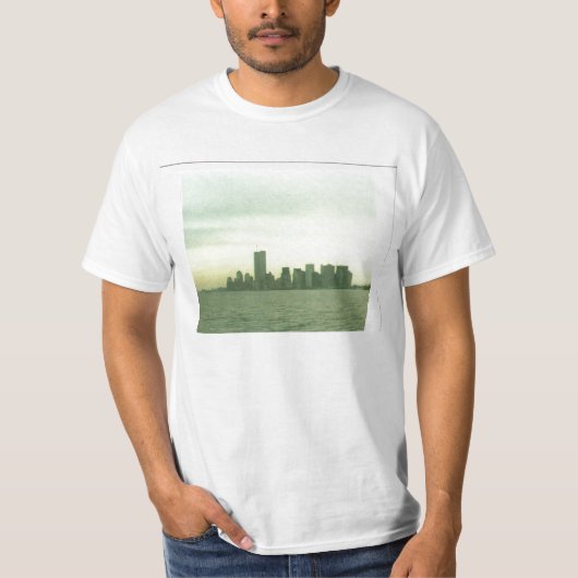 T shirt met de skyline van vóór 11 september 2001  (Voorkant)