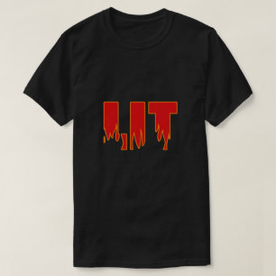 T-shirt met de tekst 'Lit'