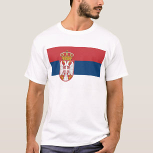 T-Shirt met de vlag van Servië
