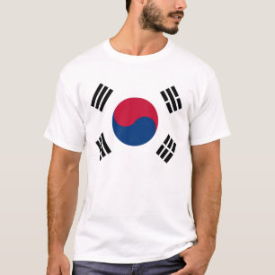 T Shirt met de vlag van Zuid-Korea