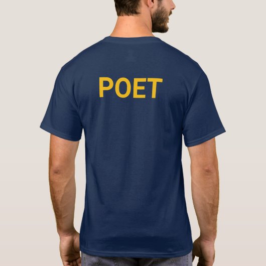 T-shirt met dichter (Achterkant)
