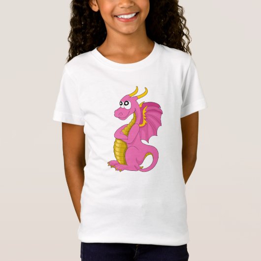 T-shirt met draak-cartoon (Voorkant)