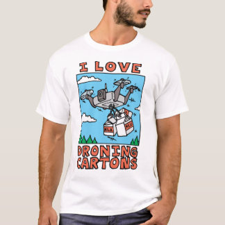 T-shirt met dreunende dozen