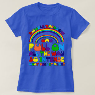 T-shirt met dubbele regenboog