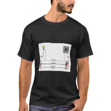 T-shirt met een drieweg schakelaar bedradingsdiagr
