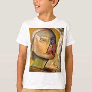 T-shirt met een gedrukte fijnkunstschilderij