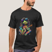 T Shirt met een Hippie Kikker (Voorkant)