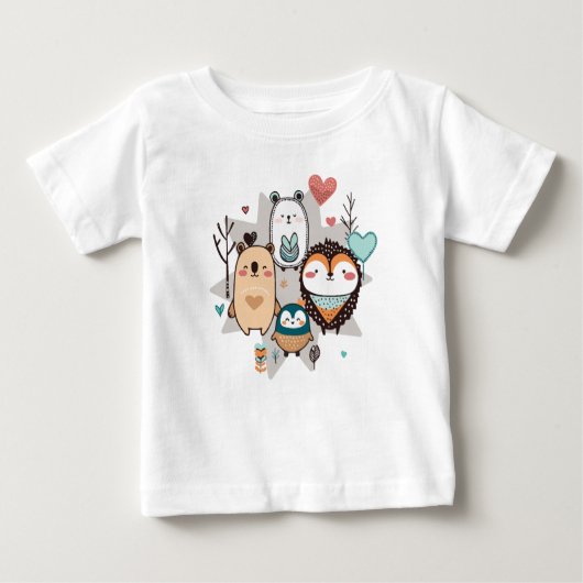 T-shirt met een leuke illustratie (Voorkant)