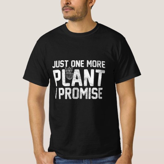T-shirt met één plant (Voorkant)