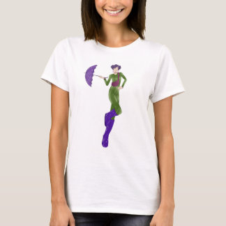 T-shirt met een print van een meisje «City Dreamer