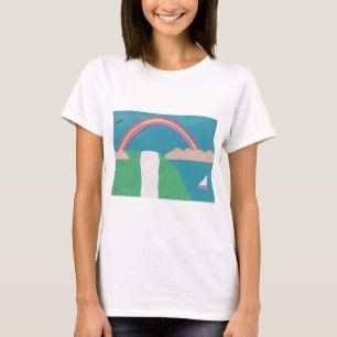 T-shirt met een regenboogontwerp