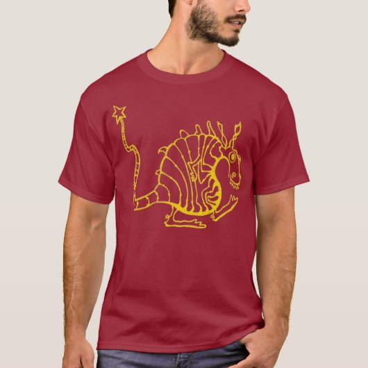 T-shirt met een ronddraak (Voorkant)