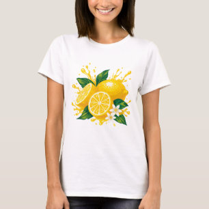 T-shirt met een sappige citroen