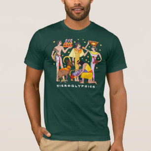 T-shirt met Egyptisch Hieroglyphics Design