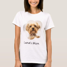 T-shirt met eigen foto en naam van je hond voor ho