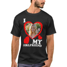 T-shirt met eigen foto 'Ik hou van mijn vriendin'