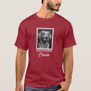 T-Shirt met eigen foto van hond 'Goede Honden Ener