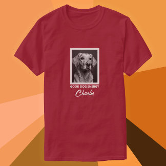 T-Shirt met eigen foto van hond 'Goede Honden Ener