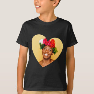 T-shirt met eigen foto voor Valentijnsdag met hart