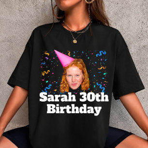T-shirt met eigen foto voor verjaardagsfeest, bijp