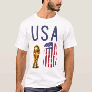 T-shirt met eigen naam en nummer voor WK 2026 USA