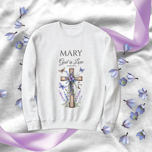 T-shirt met eigen naam Faith – God is liefde Schri