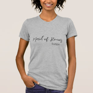 T-Shirt met eigen naam voor Maid of Honor