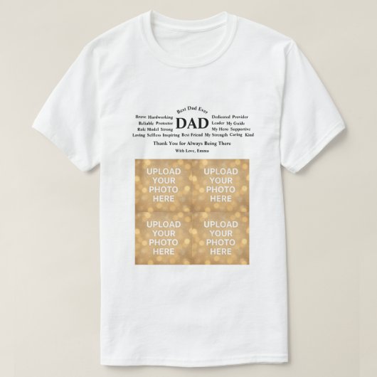 T-shirt met eigen ontwerp voor vader (Design voorkant)