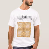 T-shirt met eigen ontwerp voor vader (Voorkant)