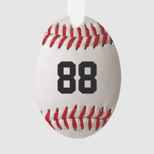T-shirt met eigen rugnummer Baseball Speler Ontwer Ornament