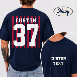 T-shirt met eigen teamlogo en ontwerp voor voor- e