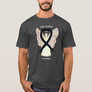 T-shirt met engel en lint voor wapenbeheersing