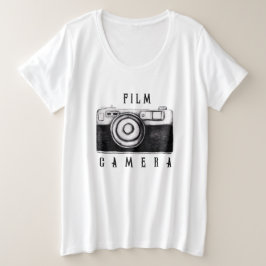 T-shirt met filmcamera