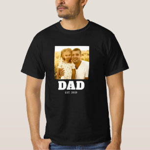 T-Shirt met foto en jaar waarin vader werd ingeste