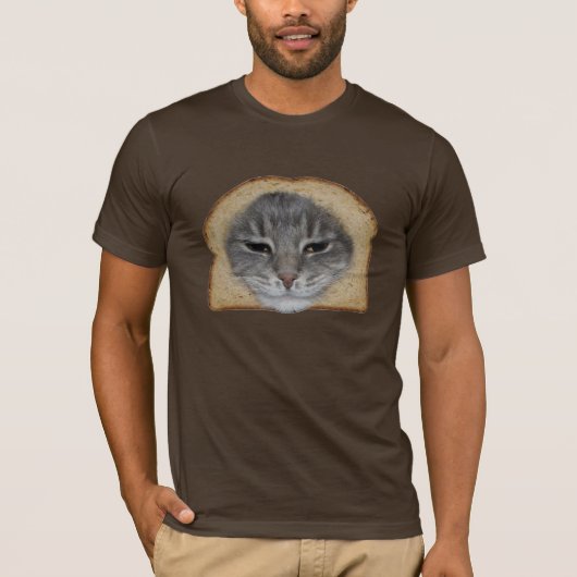 T-shirt met gebarsten kat (Voorkant)