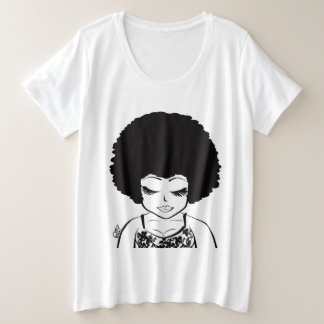 T-shirt met gebogen hoofden