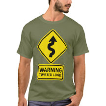 T-shirt met gedraaide logica