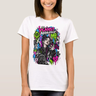 T-Shirt met 'Geen Plannen Gewoon'