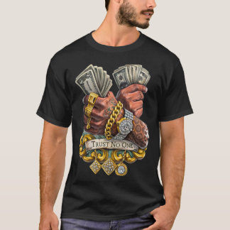 T-shirt met geld mentaliteit